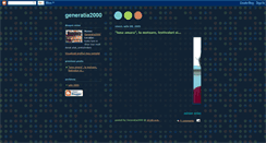 Desktop Screenshot of generatia2000.blogspot.com