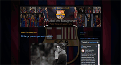 Desktop Screenshot of futbolenblaugrana.blogspot.com