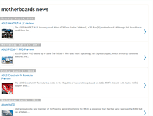 Tablet Screenshot of motherboards-news.blogspot.com