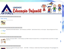 Tablet Screenshot of educacaoinfantil-colegioantares.blogspot.com