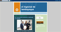 Desktop Screenshot of elregionaldelambayeque.blogspot.com