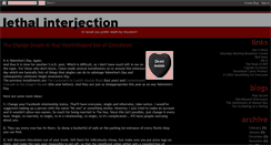 Desktop Screenshot of lethalinterjection.blogspot.com