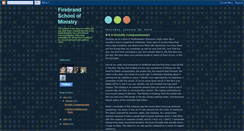 Desktop Screenshot of firebrandschoolofministry.blogspot.com