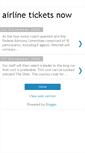 Mobile Screenshot of airline-tickets-now.blogspot.com