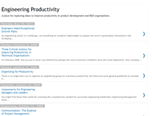 Tablet Screenshot of engineering-productivity.blogspot.com