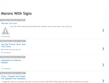 Tablet Screenshot of moronswithsigns.blogspot.com