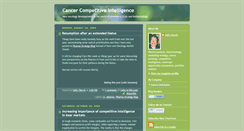 Desktop Screenshot of oncologyconsultingintel.blogspot.com