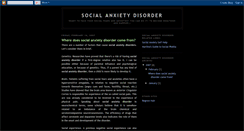 Desktop Screenshot of disorder-social-anxiety.blogspot.com