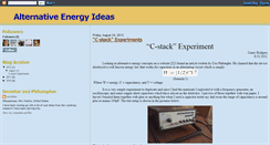 Desktop Screenshot of mrchillersalternativeenergy.blogspot.com