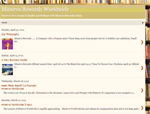 Tablet Screenshot of minervarewards-review.blogspot.com