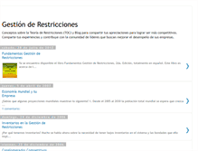 Tablet Screenshot of gestionderestricciones.blogspot.com