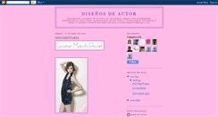 Desktop Screenshot of diseniosdeautor.blogspot.com