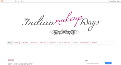 Desktop Screenshot of indianmakeupways.blogspot.com