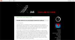 Desktop Screenshot of jolivaldoemcoisasdemulher.blogspot.com