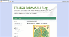 Desktop Screenshot of padmashali-blog.blogspot.com