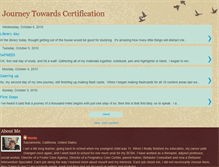 Tablet Screenshot of becomingcertified.blogspot.com