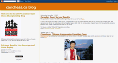 Desktop Screenshot of canchess.blogspot.com