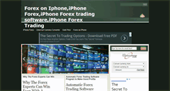 Desktop Screenshot of iphone-forex.blogspot.com
