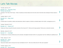 Tablet Screenshot of letstalkmoviespodcast.blogspot.com