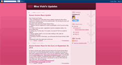 Desktop Screenshot of missvickisupdates.blogspot.com