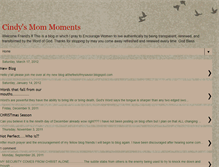 Tablet Screenshot of cindysmommoments.blogspot.com