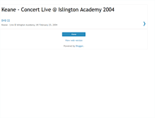 Tablet Screenshot of keaneislington.blogspot.com