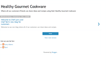 Tablet Screenshot of healthygourmetcookware.blogspot.com
