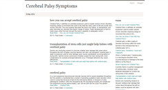 Desktop Screenshot of cerebralpalsysymptoms.blogspot.com