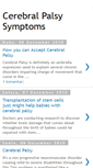 Mobile Screenshot of cerebralpalsysymptoms.blogspot.com
