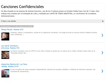 Tablet Screenshot of cancionesconfidenciales.blogspot.com