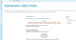 Desktop Screenshot of admission-india.blogspot.com