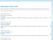 Tablet Screenshot of admission-india.blogspot.com