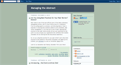 Desktop Screenshot of abstractmanagement.blogspot.com