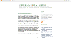 Desktop Screenshot of lymphomajournal.blogspot.com