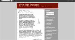 Desktop Screenshot of down-with-swindlers.blogspot.com