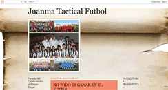 Desktop Screenshot of juanmatacticalfutbol.blogspot.com