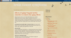 Desktop Screenshot of braincancersymptoms.blogspot.com