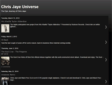 Tablet Screenshot of chrisjayeuniverse.blogspot.com