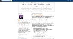 Desktop Screenshot of hchealthcareconsultingllc.blogspot.com