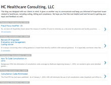 Tablet Screenshot of hchealthcareconsultingllc.blogspot.com