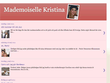 Tablet Screenshot of mademoisellekristina.blogspot.com