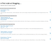 Tablet Screenshot of afirststabatblogging.blogspot.com