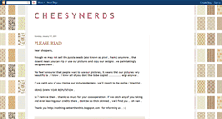 Desktop Screenshot of cheesynerds.blogspot.com