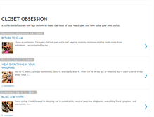 Tablet Screenshot of closetobsession.blogspot.com