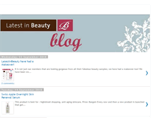 Tablet Screenshot of latestinbeauty.blogspot.com