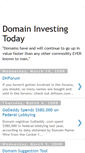 Mobile Screenshot of domaininvestingtoday.blogspot.com