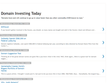 Tablet Screenshot of domaininvestingtoday.blogspot.com