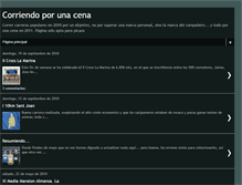 Tablet Screenshot of corriendoporunacena.blogspot.com