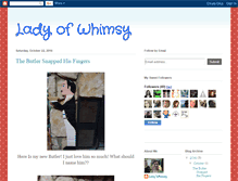 Tablet Screenshot of ladyofwhimsy.blogspot.com