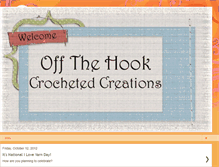 Tablet Screenshot of hookedcreations.blogspot.com